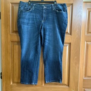 a.n.a Dark Blue Cropped Women's Jeans. Inseam 24.